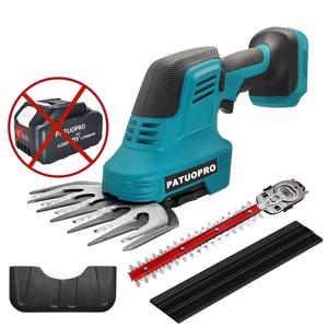 PATUOPRO 2 in 1 전기 헤지 트리머, 무선 잔디 예초기 가지치기 가위, 정원 전동 공구, Makita 18V 배터리 (배터리 없음)