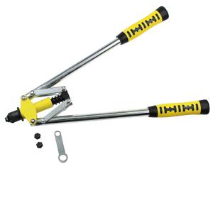 1 세트 더블 코어 당기는 핸드 리베 터 건 수동으로 리벳 건 풀 캡 건 버드 나무 리벳 핸드 툴을 당겨