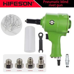 공압 블라인드 리벳 건 에어 네일 건 도구 자동 팝 리베 터 리벳 팅 도구 2.4mm 3.2mm 4.0mm 4.8mm