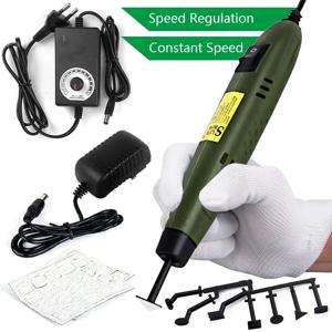 18W 110V-220V 미니 샌더 그라인더 도구 기계 펜 유형 고정/속도 조정 폴리 셔 DIY 모델 그루브 라운드 코너 폴리 셔