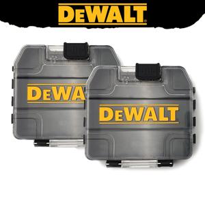DEWALT TSTAK 미니 터프 케이스 검정색 소형 쌓을 수 있는 이동식 도구 상자 보관 드릴 비트 도구 액세서리 상자 2-PCS