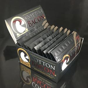 Zeus X RTA Kylin BSKR 데드 래빗 프로파일 메쉬 RDA RTA 100% 2.0 유기농 코튼 베이컨, 휴대용 프라임 코튼, 10 개/팩