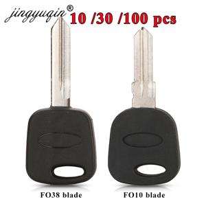 10/30/100pcs 포드 이스케이프 Kuga Maverick Focus Mondeo Mustang Fob 케이스 FO38 FO10 로고 없음 용 트랜스 폰더 칩 자동차 키 쉘