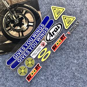 오토바이 자전거 헬멧 렌즈 조합 방수 태양 반사 자동차 스티커