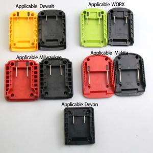 밀워키 18V 리튬 배터리 커넥터 용 WORX 용 DeWalt 용 Makita 용 1PC DIY 어댑터 변환기베이스 충전 헤드 쉘