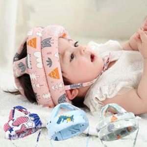 아기 머리 보호 조절 가능한 부드러운 안전아기 헬멧 걷기 안전 헤드가드360 ° 보호