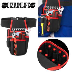 여러 포켓 도구 허리 팩 방수 홀스터 전동 공구 전기 툴킷 드릴 허리 가방 스크루 드라이버 하드웨어 주최자