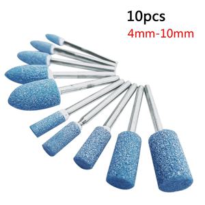 10pcs 연마 헤드 휠 헤드 Dremel 로타리 전동 공구 용 연마 장착 전기 그라인딩 스톤 휠 Dremel 액세서리