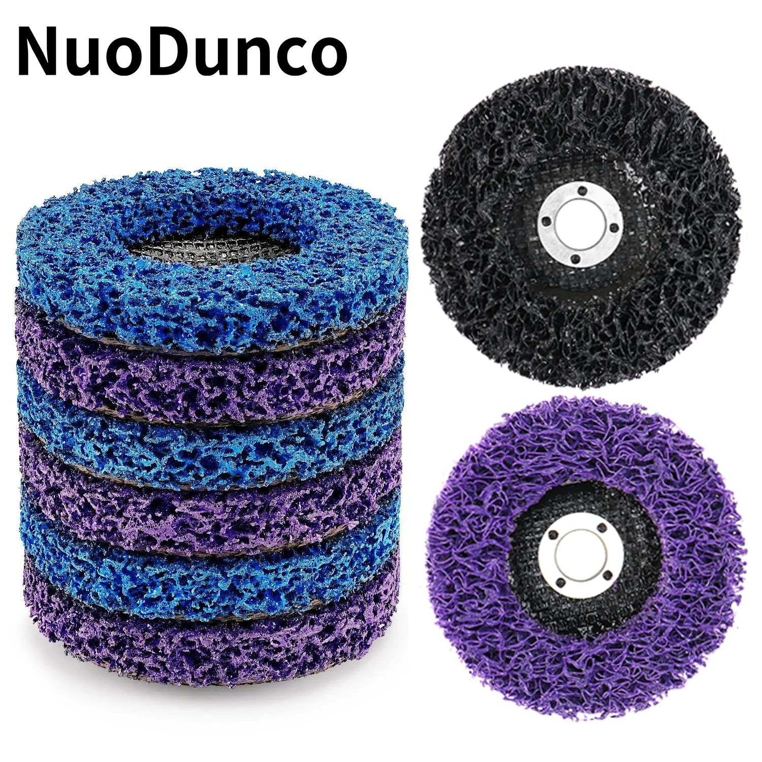 1PCS100/115/125mm 산호 디스크 폴리 스트립 디스크 앵글 그라인더 페인트 녹 제거를위한 다이아몬드 그라인딩 휠 플랩 디스크 Clean Abrasiv