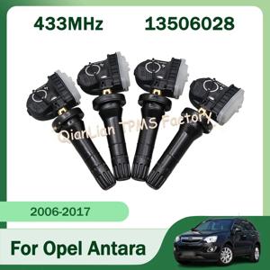 1/4pcs 13506028 Opel Antara Adam Ampera Astra J Astra K Corsa D Insignia Meriva 433MHz 용 타이어 압력 모니터 센서 TPMS
