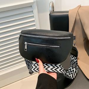 남성용 및 여성용 싱글 숄더 크로스백, 패셔너블하고 다재다능한 허리백, 크로스바디 지갑