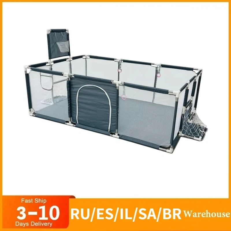 당김 반지가있는 아기를위한 놀이터 실내 아기 놀이터 어린이 공 풀 활동 울타리 아기 게임 공원 어린이 안전 장벽