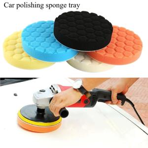 자동차 연마 패드 키트 5/6/7 인치 자체 접착 버핑 휠, 자동차 자세히 왁싱 스폰지 패드, 자동차 관리 청소 도구
