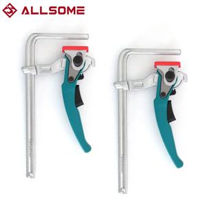 Allsome 알루미늄 합금 퀵 래칫 테이블 클램프, MFT 테이블 및 가이드 레일 시스템용 레일 클램프, 160mm 클램핑 범위, 2 개