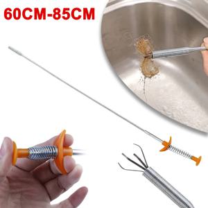 길이 60/85cm 유연한 4 발톱 그래버 픽업 도구 구부릴 수있는 호스 픽업 홈 & 가든 청소 사용을위한 긴 도달
