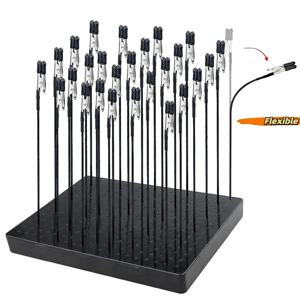 건담 스케일 모델 만들기 도구 에어 브러시 공예 DIY에 대 한 10pcs 금속 유연한 악어 클립과 모델 페인팅 스탠드베이스