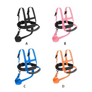 나일론 어린이 스키 하네스 스노우 보드 트레이너 어깨 끈이있는 속도 제어 어린이 스키 하네스 오렌지