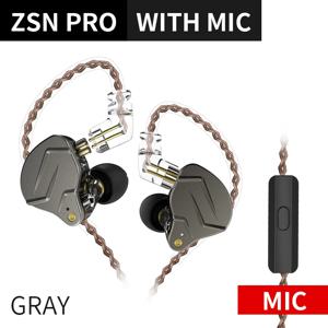 KZ ZSN PRO 하이브리드 드라이브 인이어 이어폰, HIFI 메탈 베이스 이어버드, 스포츠 음악 헤드셋 교체 가능, 1BA 1DD