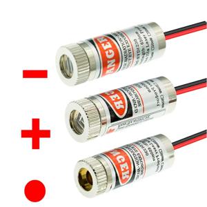 레드 포인트 라인 크로스 레이저 모듈 헤드 유리 렌즈, 초점 산업 클래스, 650nm, 5mW