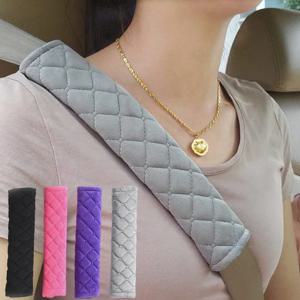 유니버설 카시트 벨트 커버 조정 가능한 플러시 자동차 안전 벨트 커버 어린이를위한 어깨 패드 어린이 성인 자동차 인테리어 액세서리