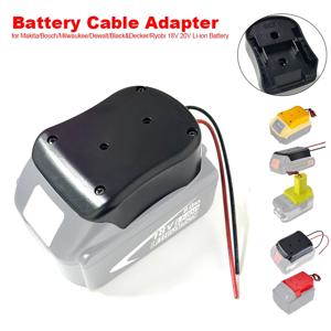 마키타/보쉬/밀워키/디월트/라이오비 18V 리튬이온 배터리용 파워 휠 어댑터 DIY 파워 커넥터 도크 홀더(배터리 제외)
