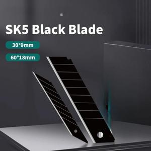 10/30/50개 교체 가능한 칼날 18mm/9mm 폭 금속 재질 가정 학교 용품 미술 공예 종이 상자 절단용 다용도 칼
