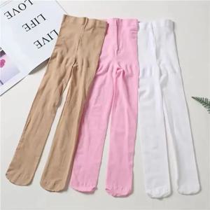 여성용 발레 스타킹 소녀 발자국 스타일 전환 댄스 팬티 스타킹 발레 스타킹 구멍 아기 키즈 봄 가을 스타킹