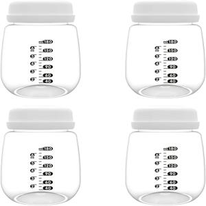 Spectra S2/S1/9 Plus 유축기용 유축기 수집 병, 칼라 및 밀봉 디스크가 포함된 180ml 재사용 가능 병