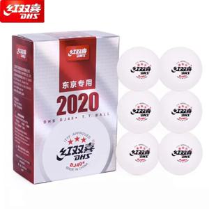 6 개/상자 DHS 최고 표준 탁구 공 DJ40 + TOKYO 2020 올림픽 공식 탁구 게임 사용 3 스타 ABS 공