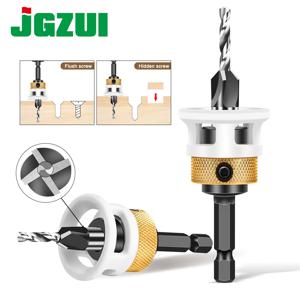 목공 제한 4개의 가장자리 카운터싱크 드릴 합금 드릴 콘 드릴 조정 가능한 깊이 스텝 드릴 나사 카운터싱크 드릴 비트