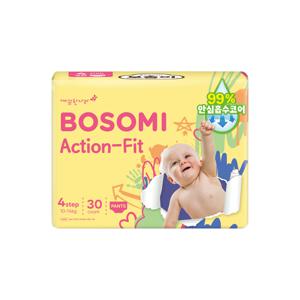 보솜이 액션핏 팬티형기저귀 대형 공용 30개입 × 1팩