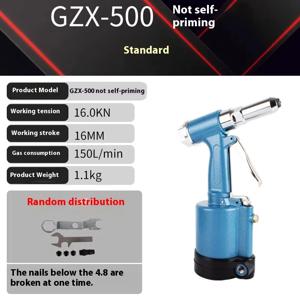 공압 공기 유압 팝 리벳 건 헤비 듀티 에어 리베 터 하프 스틸 알루미늄 네일 2.4-5.0MM 리벳 도구