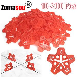 10-400Pcs 5In1 전문 타일 스페이서 클립 벽 바닥 갭 레벨링 시스템 웨지 세라믹 레벨링 시스템 건설 도구