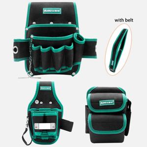 AMR 다기능 보관 가방 옥스포드 천 허리 팩 하드웨어 수리 도구 포켓 렌치 펜치 전기 기사 가정용 벨트