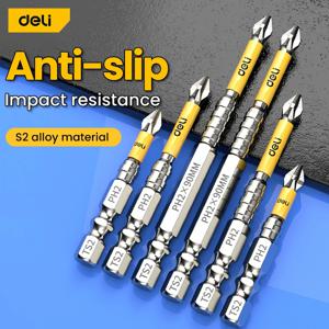 5PCS 업그레이드 된 높은 경도와 강력한 자기 비트 25/50/65/70/90/150mm 미끄럼 방지 크로스 고경도 전기 핸드 드릴 나사