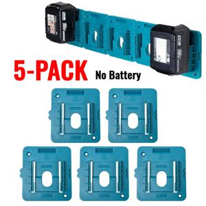 Makita 18V 리튬 이온 배터리 도구 용 5PCS 배터리 홀더 BL1860 BL1850 용 기계 홀더 스토리지 랙 벽 마운트 (배터리 없음)