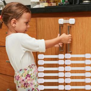 아기 안전 잠금 서랍 어린이 안전 캐비닛 잠금 서랍 도어 래치 용 접착 캐비닛 아기 안전 스트랩 어린이 도어 보안