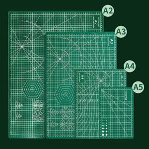 A2-A5 커팅 패드 대형 수제 세트 데스크탑 엄밀한 그래픽 커팅 페이퍼 그린 소프트 데스크 패드 양면 조각 DIY 특수 패드
