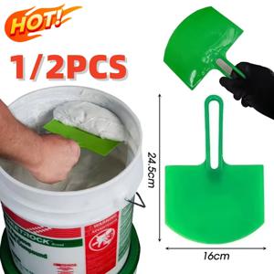 1/2개입 퍼티 나이프 곡선형 버킷 스쿱 스크레이퍼 스패클 페인트 드라이월 마감 플라스터 스크래핑 데칼 패치 건설 도구