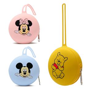 1pcs 디즈니 실리콘 아기 젖꼭지 가방은 실리콘 베이비 푸드 등급 펜던트를 휴대하기 쉽습니다 DIY 액세서리 아기 장난감 액세서리 선물