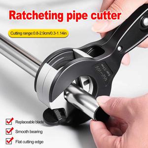 8-29mm 금속 스테인리스 스틸 구리 알루미늄 절단용 래칫 튜브 파이프 커터 래칫 가위 호스 절단 수공구