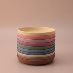 컬러 키즈 1PCS 식품 학년 실리콘 베이비 플레이트 Anti-Slip Sucker Dishes 유아 먹이 그릇 BPA 무료 신생아 액세서리
