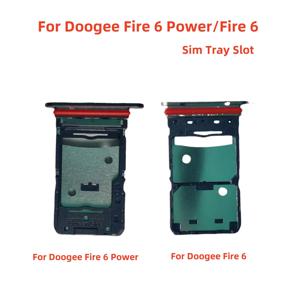 Doogee Fire 6용 새 정품 파워 TF SIM 카드 홀더 트레이 슬롯 리더 교체 부품 (Doogee Fire 6 휴대폰용)