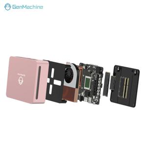 GenMachine 미니 PC AMD Ryzen 5 5600H 윈도우 11 16Gb 램 1Tb Nvme Ssd Nvme_2280X2 HDMI USB 블루투스 컴퓨터
