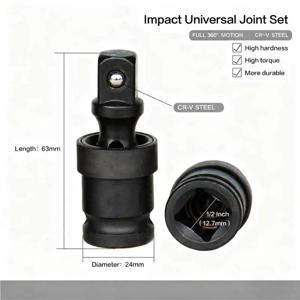 공기 대포 공압 범용 조인트 어댑터 360도 회전 조인트 전기 렌치 소켓 액세서리 도구