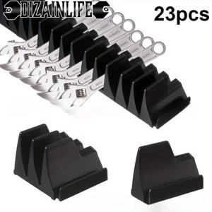 23PCS 자석 렌치 정리대, 전문가용 모듈식 공구함 위젯 렌치 공구 서랍 보관 선반, 소형 ABS 트레이