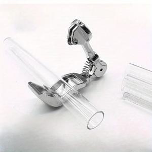 정밀 미니 유리 튜브 커터 - 맥주 및 와인 병, 과학 파이프 절단을 위한 사용하기 쉬운 내구성 도구 - 은빛