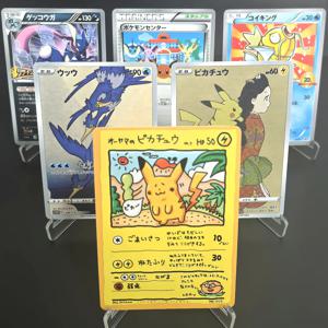 PTCG 포켓몬 컬렉션 카드 Magikarp Pikachu Greninja Cramorant 희귀 자체 제작 싱글 카드 클래식 게임 애니메이션 카드 선물 완구
