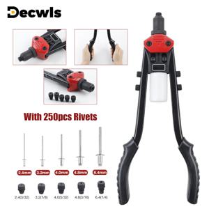 수동 리벳 건, 전문가용 풀 건, 하이 레버, 노동력 절감, 금속판 및 파이프 조임 및 리벳팅, 가정용 플러그인 리벳팅 도구, 2.4mm/3.2mm/4.0mm/4.8mm/6.4mm