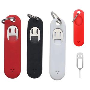 1/5개 SIM 카드 제거 바늘 이젝트 핀 참 키체인 분리형 링 분실 방지 휴대폰 SIM 카드 보관 케이스 이젝터 도구 바늘